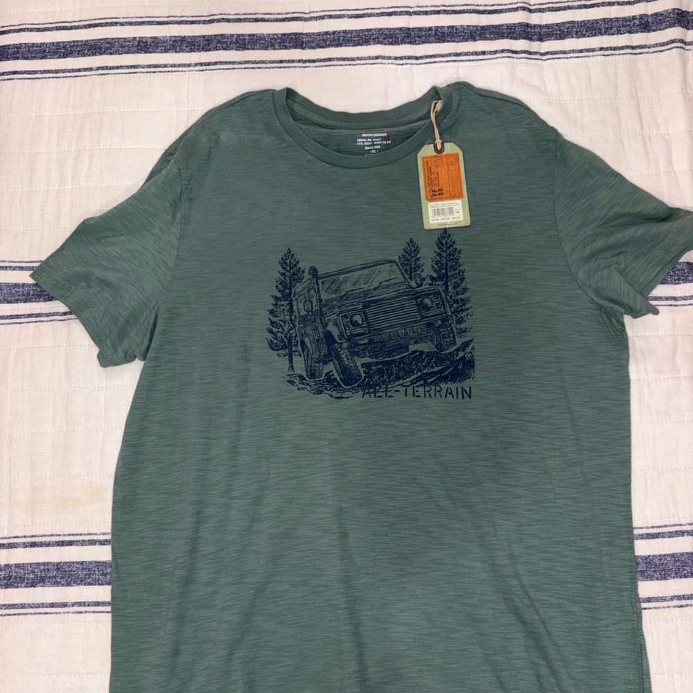 Fat Face Adventure Tee in Forest Green